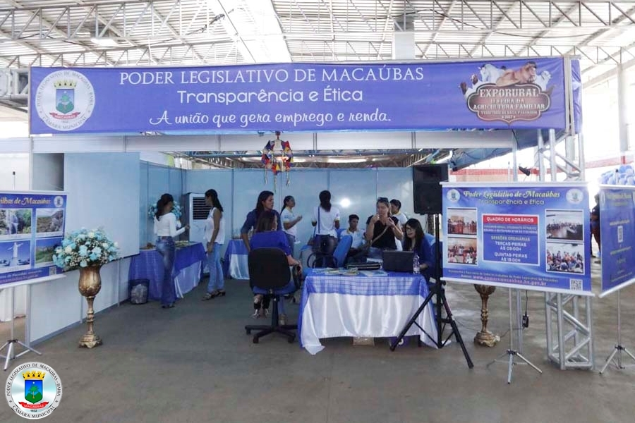 Venha visitar o STAND da Câmara de Macaúbas na II Feira