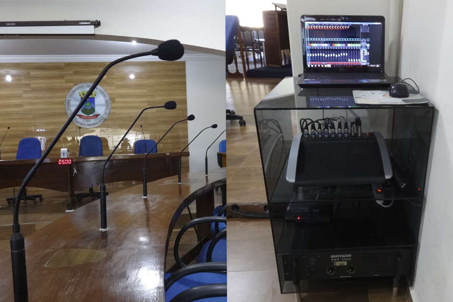 Novo sistema de som foi instalado no plenário da Câmara