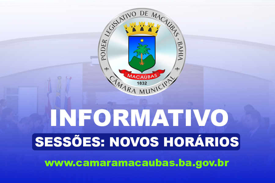 INFORMATIVO: SESSÕES TERÃO 4 HORAS DE DURAÇÃO E ACONTECERÁ TODAS AS QUINTAS-FEIRAS PELA MANHÃ